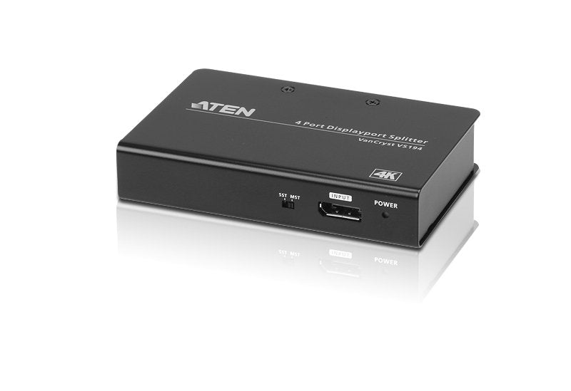 Aten Vs194 Divisor De Video Displayport 4x Displayport Aten Vs194, Displayport, 4x Displayport, 4096 X 2160 Pixeles, Negro, Metal, 3840 X 2160,4096 X 2160