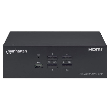 EAN 0766623153539 - Manhattan 153539 interruptor KVM Negro imagen 3