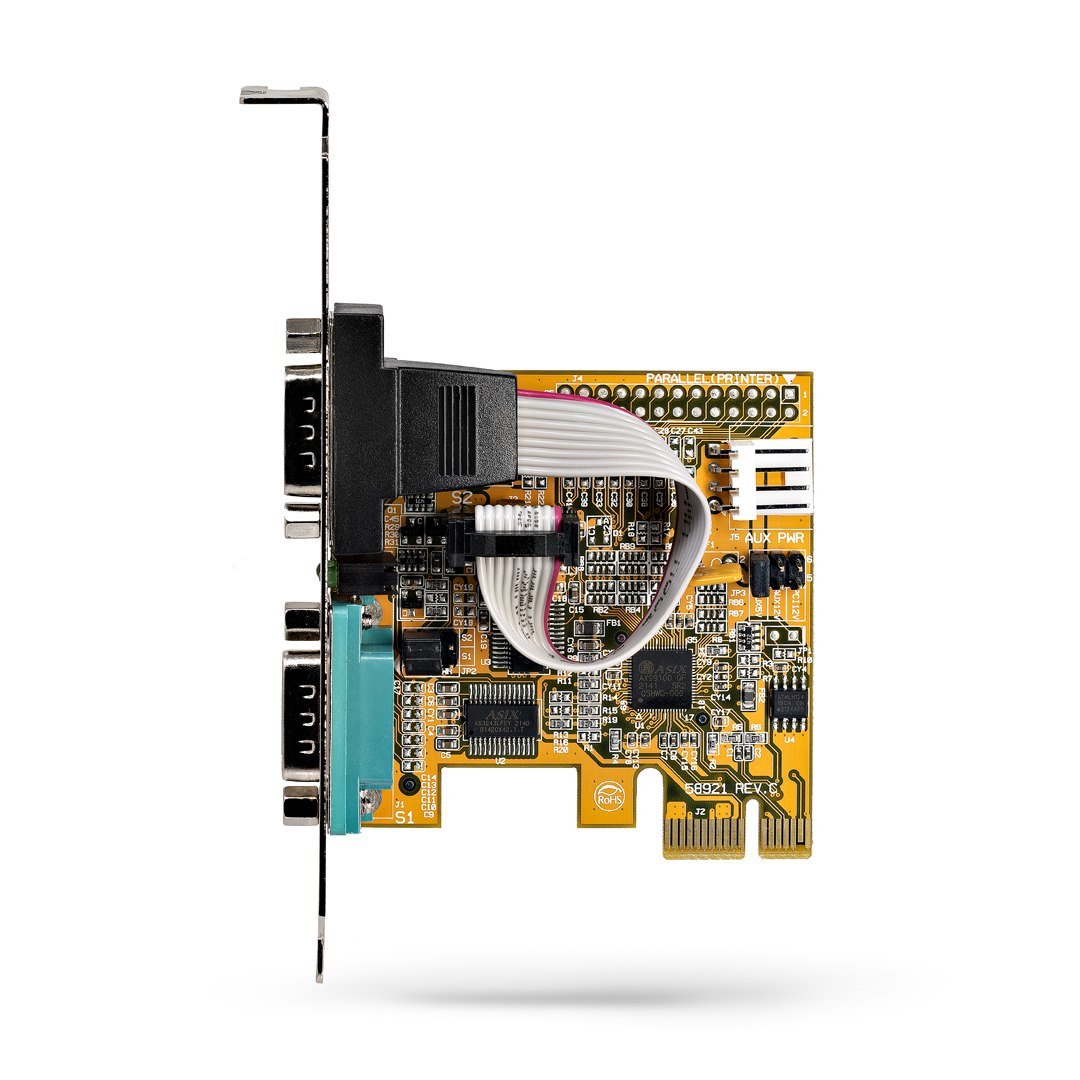 Startech 21050-Pc-Serial-Lp Tarjeta Pci-E 2 Puertos Serie 5v/12v