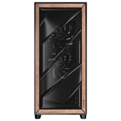 Caja Pc Antec Flux Pro_euv Wood Atx 2xusb3.0 Sin Fuente Negro