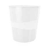 Leitz Papelera Wow Duo Colour 15,0 L Blanco
