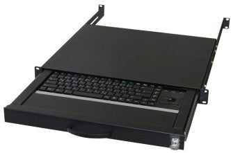 Aixcase 19 "Rack 1u Teclado (Aleman) Trackball Ps2 Y Usb Negro Aix-19k1ukdetb-B