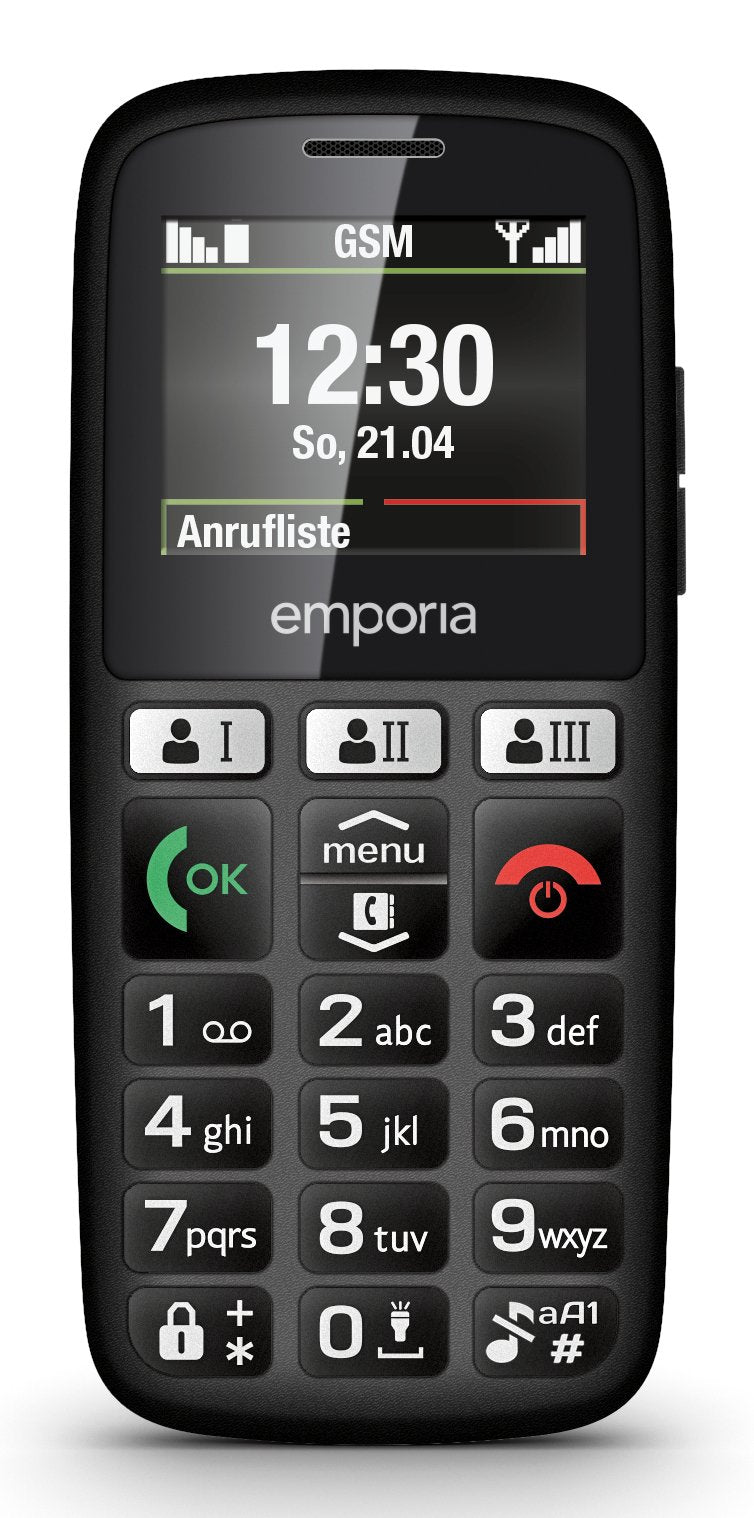 Emporia Happy 70 G Negro Teléfono Básico