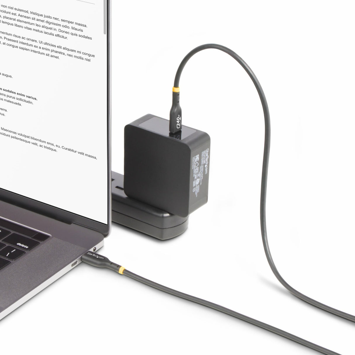 EAN 65030909150 - StarTech.com USB2EPR1M cable USB USB 2.0 USB C Negro imagen 6