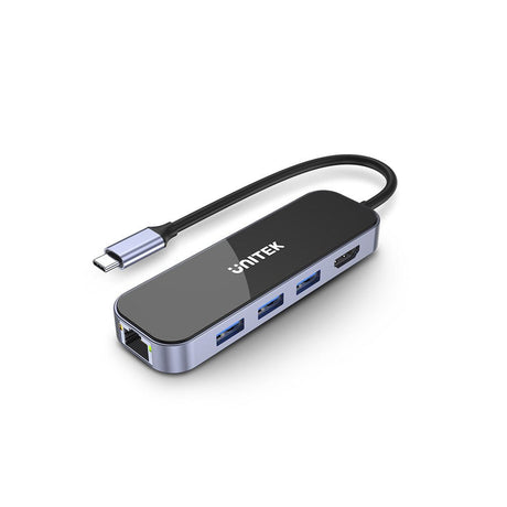 EAN 4894160048097 - UNITEK uHUB H6 Alámbrico USB 3.2 Gen 1 (3.1 Gen 1) Type-C Negro, Gris imagen 1