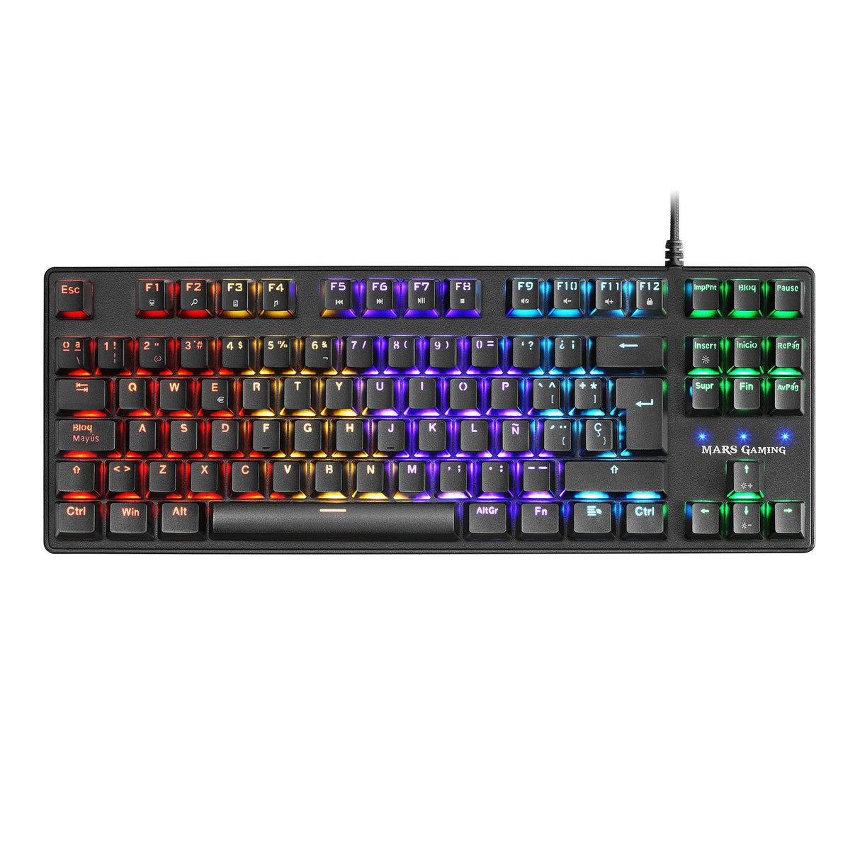 EAN 4718009158528 - Mars Gaming MKXTKLBES teclado Juego USB QWERTY Negro imagen 2