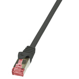 Logilink Cable De Red Cat6 S/Ftp Awg27 Pimf Negro 0,25m