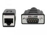 Delock Seriell Rs-232 422 485 Adapter Db9 Stecker Zu Rj45 Buchse