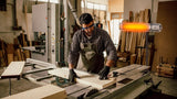 Promiennik 2000w, Ip55, Element Grzejny Golden Halogen Lamp, Pilot, Con Ajuste Mocy 2 Poziomy Neo Tools