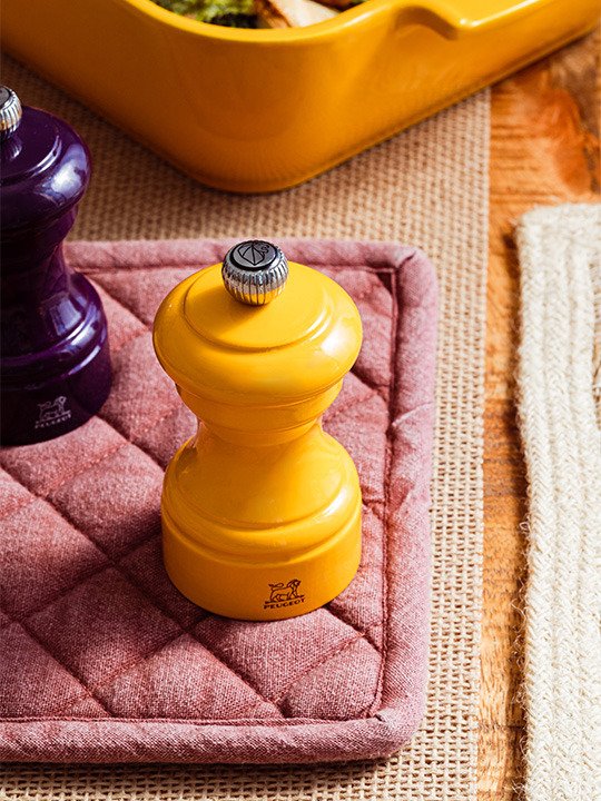 Peugeot Bistro Pfeffermühle 10 Cm Safrangelb Lackiertes Holz