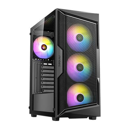 Caja Pc Gaming Antec Ax61 Elite Matx 2xusb 2.0 Sin Fte Negro Argb