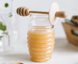 Tarro Miel Vidrio/Mad Ø5,5x15,5cm Ms66068 Andrea House