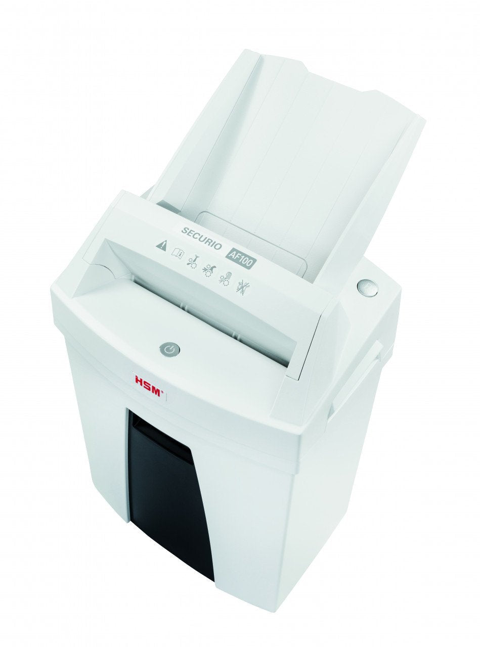 EAN 4026631064347 - HSM Securio AF100 triturador de papel Corte en partículas 60 dB 22,5 cm Negro, Blanco imagen 2