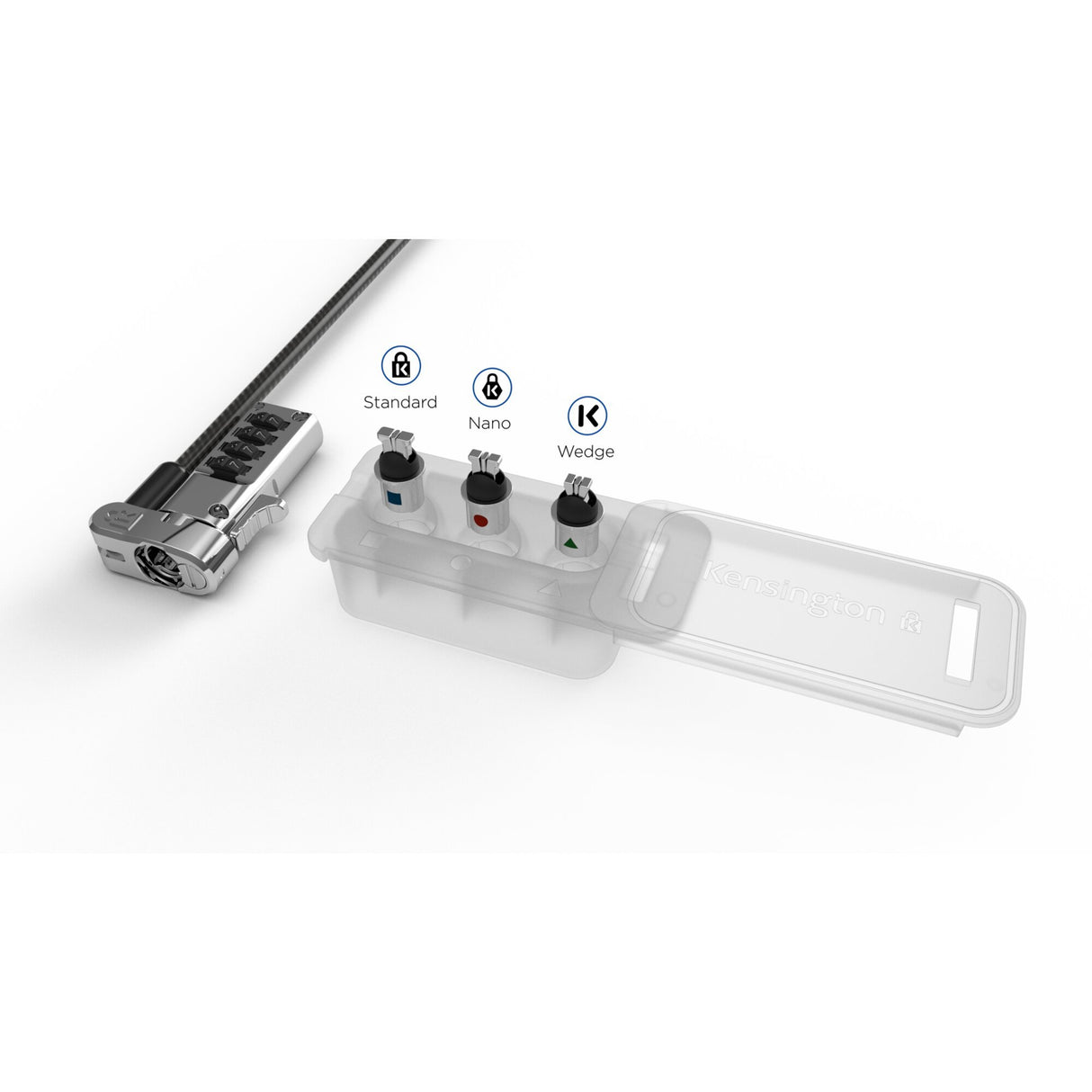 EAN 0085896623151 - Kensington K62315WW accesorio para candado de cable Plata 3 pieza(s) imagen 2