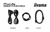 Monitor  Iiyama  27" Gb2745hsu-B2 16:9 Hdmi+Dp+2xusb Ips