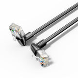 Cat6a Utp Rotate Right Angle Etcabl Hernet Patch Cable 10m Black Sli