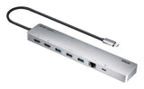 Dock Multifunción11 Puertos Esenciales: 2 Hdmi, 2 Usb-C (1 Para Alimentación Y 1 Para Transmisión De Datos), 3 Usb Tipo A, 1 Sd,