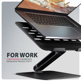 EAN 8595247909183 - Axagon STND-LQB Laptop-Ständer, Doppelgelenk, höhenverstellbar, faltbar Soporte para ordenador portátil y imagen 4