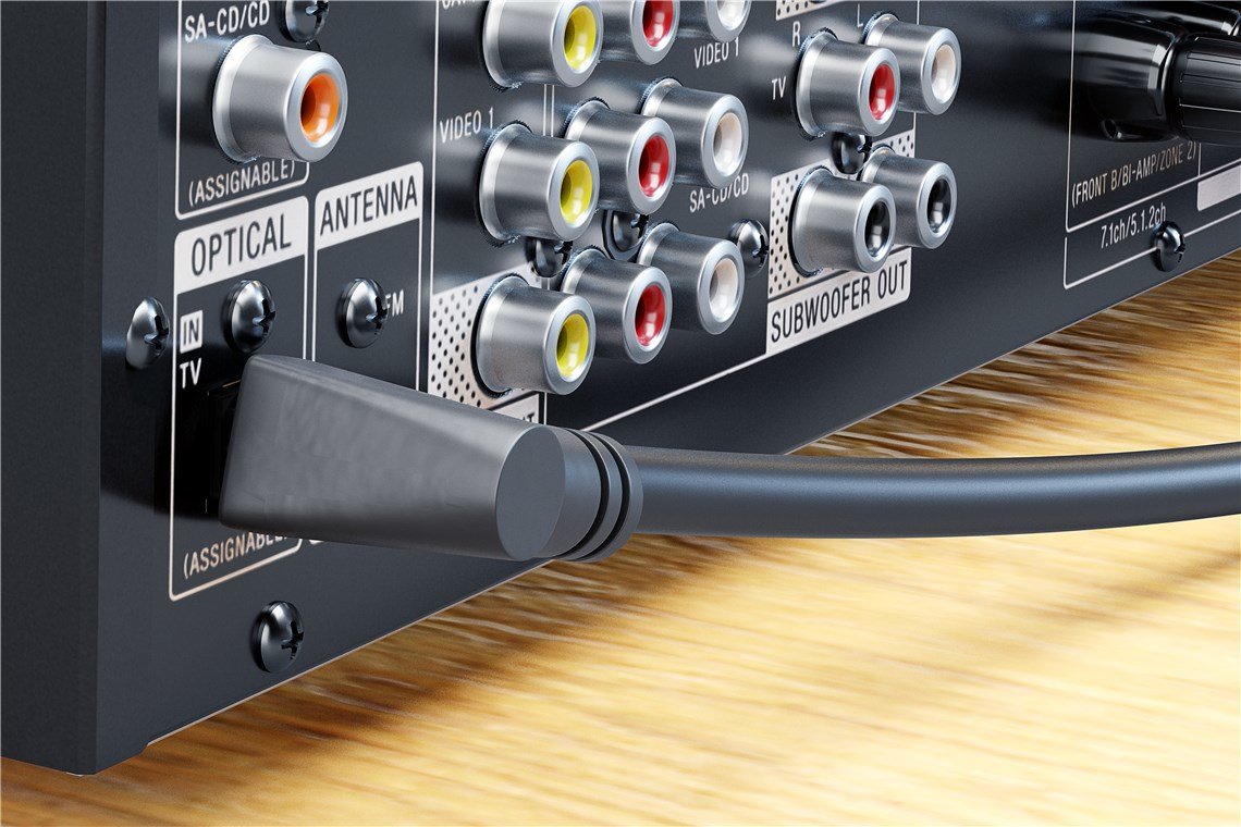 Cable  2 M Toslink M A Toslink M Ø 4 Mm Con Un Conector En Codo En 90º Y Giratorio, Bolsa De Colgar