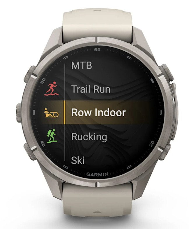 Garmin Fenix 9 Pro Inreach Lte 43mm Titanio Con Correa De Silicona En Blanco