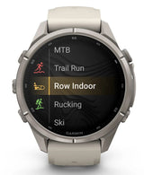Garmin Fenix 9 Pro Inreach Lte 43mm Titanio Con Correa De Silicona En Blanco