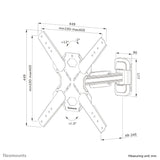 Neomounts Select Screen Wall Mount (Full Motion, 2 Pivots, Vesa 400x400) (Wl40s-840bl14)