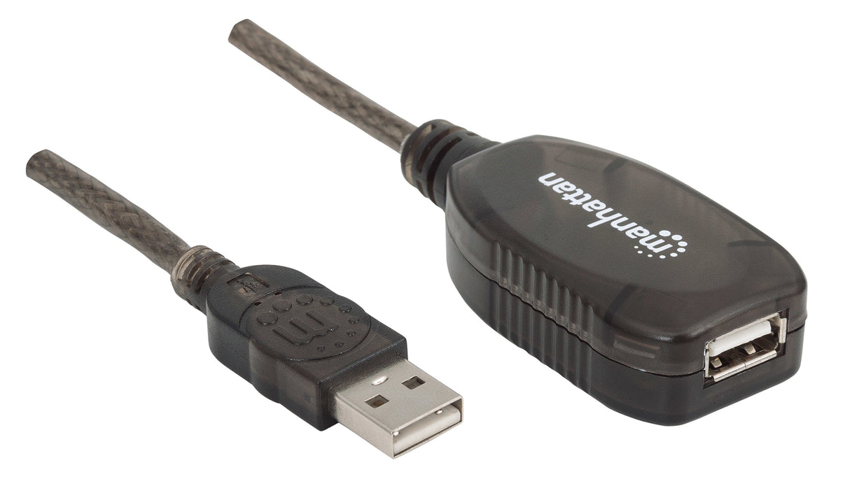 EAN 0766623150958 - Manhattan 150958 cable USB USB 2.0 20 m USB A Negro imagen 2