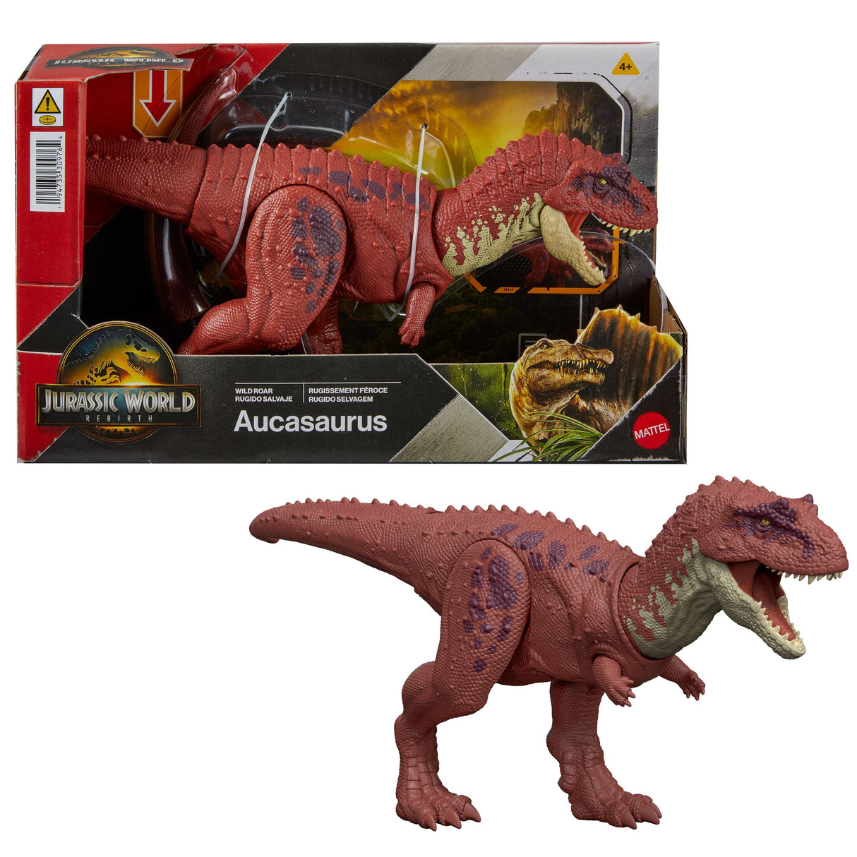 Mattel Jurassic World Wild Roar Aucasaurus Jgb88