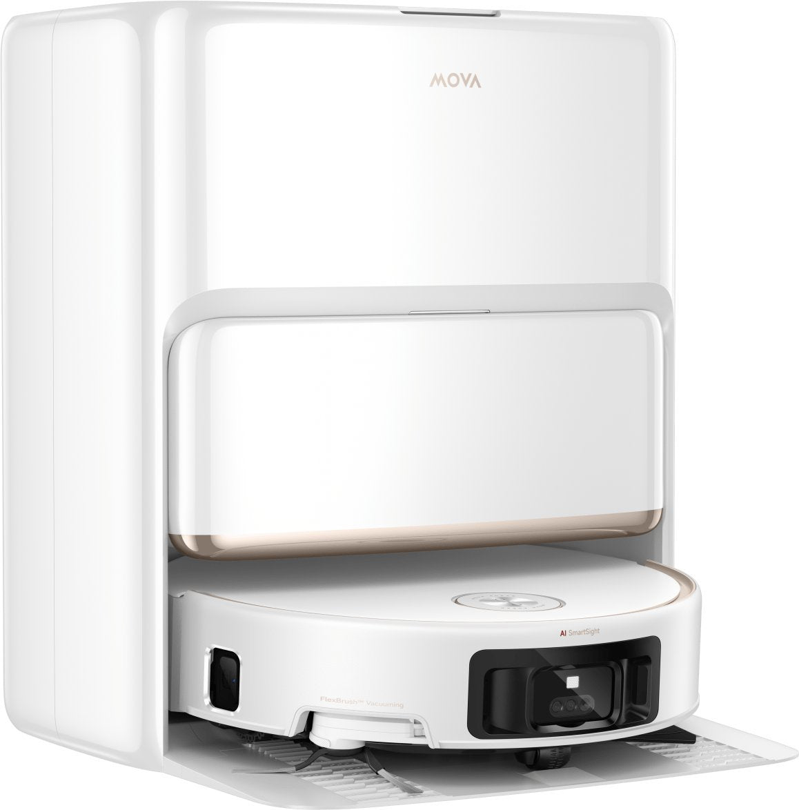 Aspiradora Robot Completa Mova Z60 Ultra Roller, Blanca