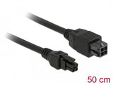 Delock Micro Fit 3.0 4 Pin Verlängerungscable Stecker > Buchse 50 Cm