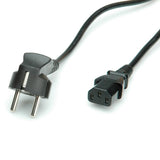 Value Netzcable Gerade Iec-Buchse Schwarz 1,8m