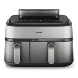 EAN 8720389047558 - Philips 5000 series NA555/00 freidora Doble 9 L Independiente 2750 W Freidora de aire caliente Plata imagen 2