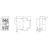 Siemens 3rt20261ap00 Schtz Ac-3 11kw 400v 1s+1 230vac 50hz 3p S0