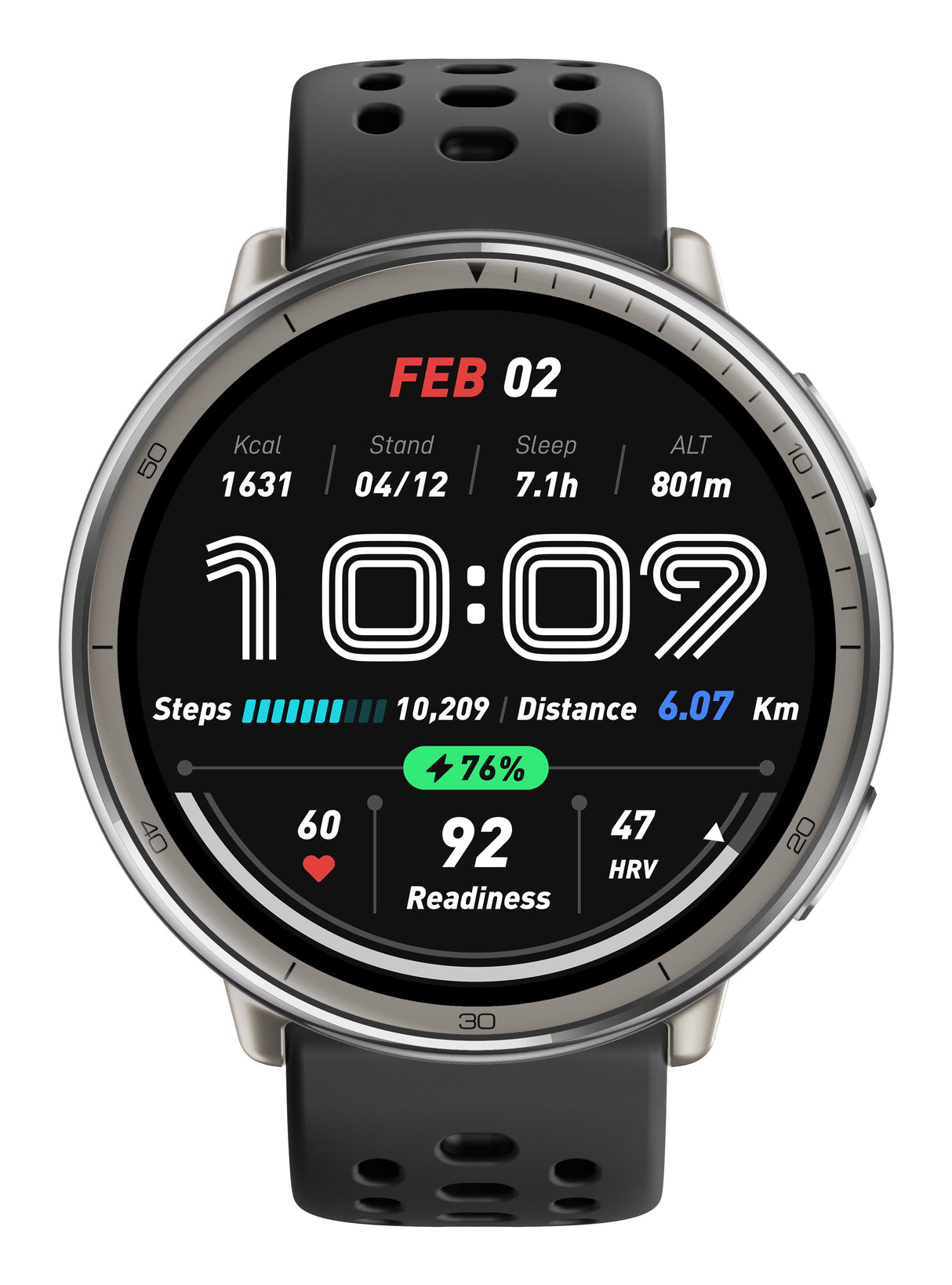 Amazfit Active 2 Black Sport Silicone