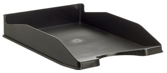 Archivo 2000 Bandeja Archivo 2000 Apilable En 3 Posiciones Fondo Liso Formato Din A4 Y Folio 345x255x60 Mm Negro