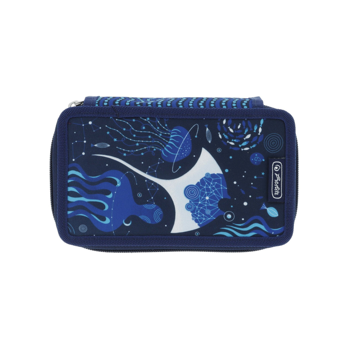 Herlitz Tricase Deep Ocean, Estuche De Estudiante (Azul, 31 Piezas)