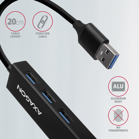 EAN 8595247905598 - Axagon HMA-GL3A Multiport-Hub USB 3.0 Typ A Gbit-LAN 3x USB-A microSD Alámbrico USB 3.2 Gen 1 (3.1 Gen 1) imagen 5