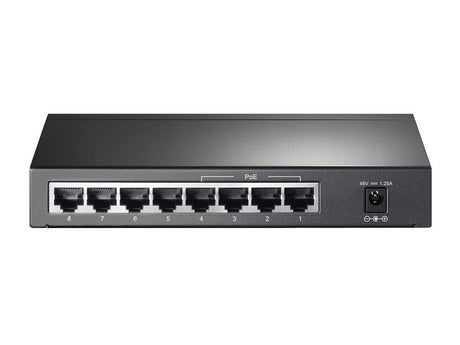 EAN 6935364021160 - TP-Link TL-SG1008P Gestionado Gigabit Ethernet (10/100/1000) Energía sobre Ethernet (PoE) Gris imagen 4