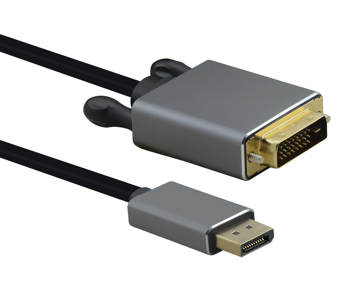 Helos Cable Displayport Macho -> Dvi Macho, Premium, 2,0m, Negro
