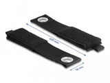Strapazierfähiger Klettgurt Mit Befestigungsöse L 435 X B 50 Mm Schwarz 5 Stück