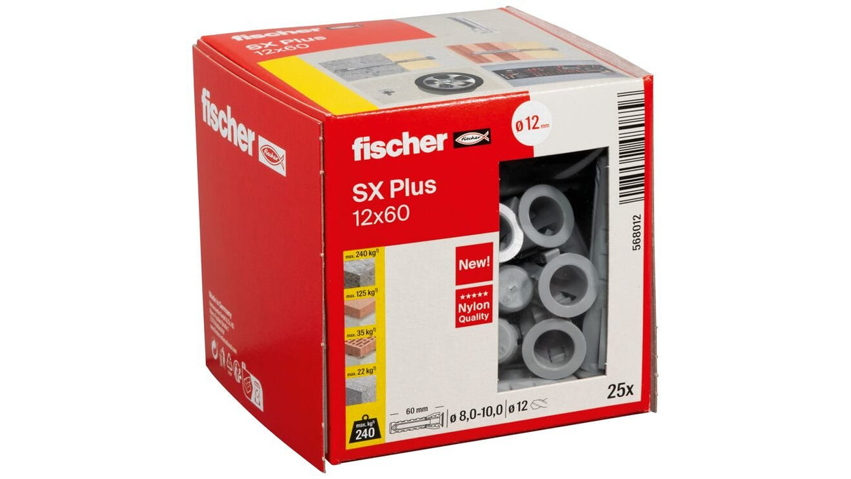 Fischer Dübel Sx Plus 12x60 25 St.