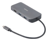 Deltaco Usb-C Dockingstation 3xusb/Sd/Microsd/Rj45/Hdmi Si