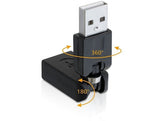 Delock Adaptador Usb 2.0 H/M Con Rotacion