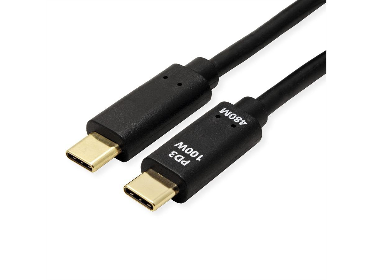 EAN 7630049624948 - VALUE 11.99.8309 cable USB USB 2.0 2 m USB C Negro imagen 1