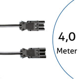 Bachmann Gerteverlngerung Gst18-3 Stecker Kupplung Schwarz 4m