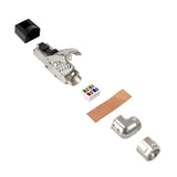 Conector Modular Cat 8.1 Rj45 M Stp Sin Herramienta Primeline Salida Cable 90º