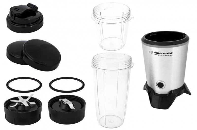 EAN 5901299954522 - Esperanza EKM028 licuadora Batidora de vaso 1000 W Negro, Acero inoxidable imagen 3