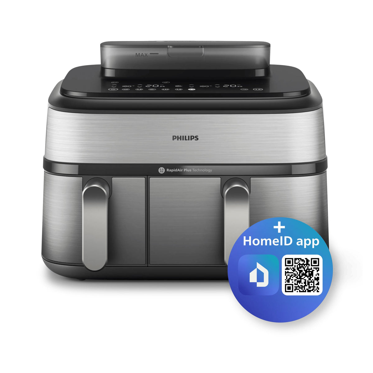 EAN 8720389047558 - Philips 5000 series NA555/00 freidora Doble 9 L Independiente 2750 W Freidora de aire caliente Plata imagen 5