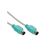 Inline Ps/2 Cable Macho A Macho Gris / Verde 2m