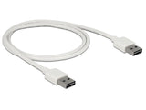 Delock Cable Easy-Usb 2.0 Typ-A Stecker > Easy-Usb 2.0 Typ-A Stecker 1 M Weiss